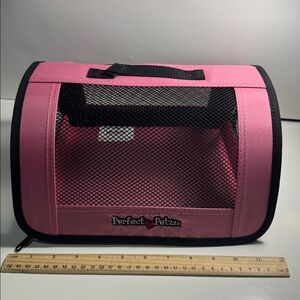 New. Perfect Petzzz Pink Mesh Pet carrier